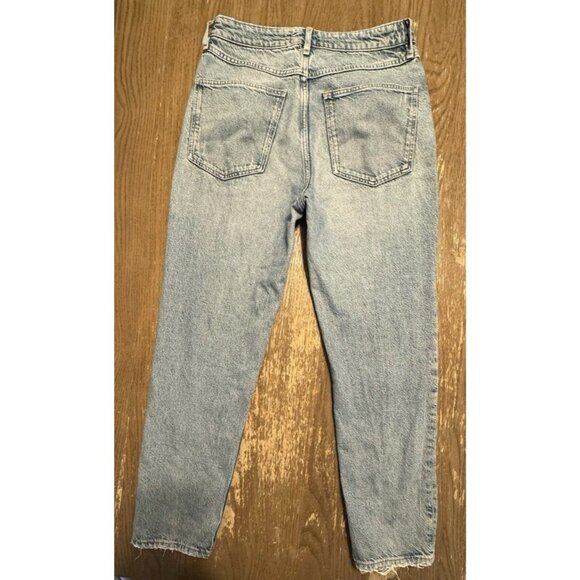 Free People We The Free Fast Times Classic High Rise Button Fly Mom Jeans Sz 29 - Picture 7 of 11